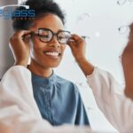 Prescription Eyeglass Lens Replacement for Titanium Rimless Frames